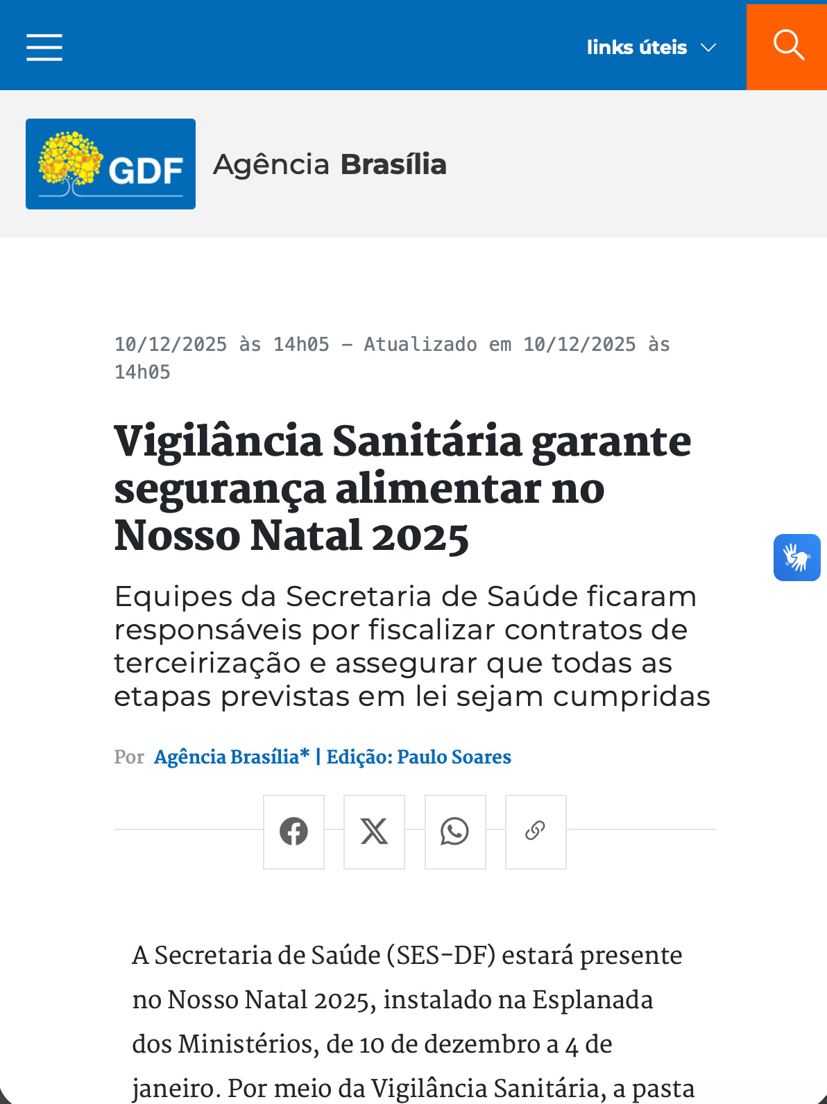 Notícia GDF 2